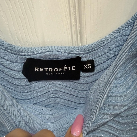 Retrofête Light Blue Knit dress - Picture 2 of 5